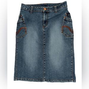 FUBU Vintage Women’s Denim Pencil Skirt